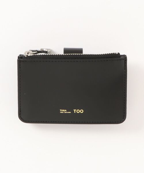 TOGA TOO ミニ財布 カードケース ブラック ユニセックス ウォレット 黒 TOGA TOO 財布 TOGA TOO Leather wallet レディース メンズ