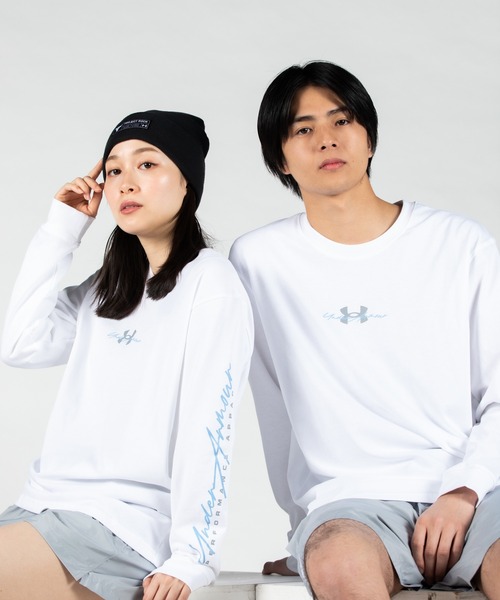「UNDER ARMOUR」 長袖Tシャツ X-LARGE ホワイト メンズ
