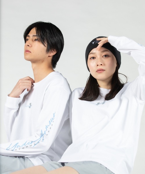 「UNDER ARMOUR」 長袖Tシャツ X-LARGE ホワイト メンズ