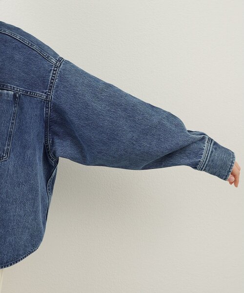 Whim Gazette（ウィム ガゼット） ブラウス シャツ デニムボウタイ