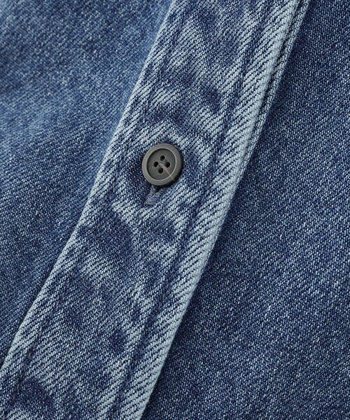 現行　デニムボウタイシャツ　ウィムガゼット Whim Gazette（ウィム ガゼット） ブラウス シャツ デニムボウタイ