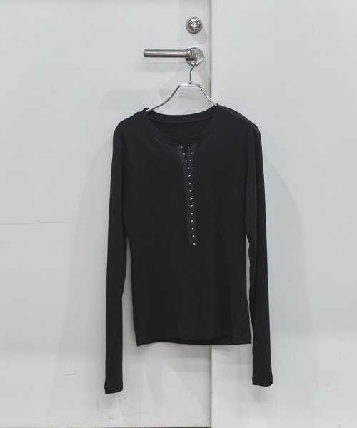 premiumフライス long Tシャツ 黒 feepur（フェピュール） tシャツ フライスホックロンTee レディース