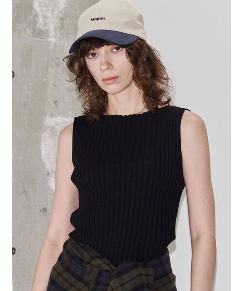 ニット セーター 「VEQUM」WIDE RIB KNIT TT レディース