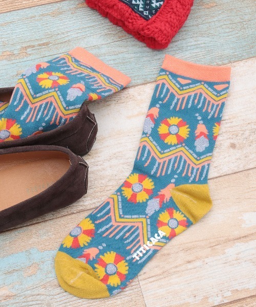 セ*ル様 東和玩具　チチカカ チチカカ（TITICACA） 靴下 ハッピーモチーフキラキラソックス