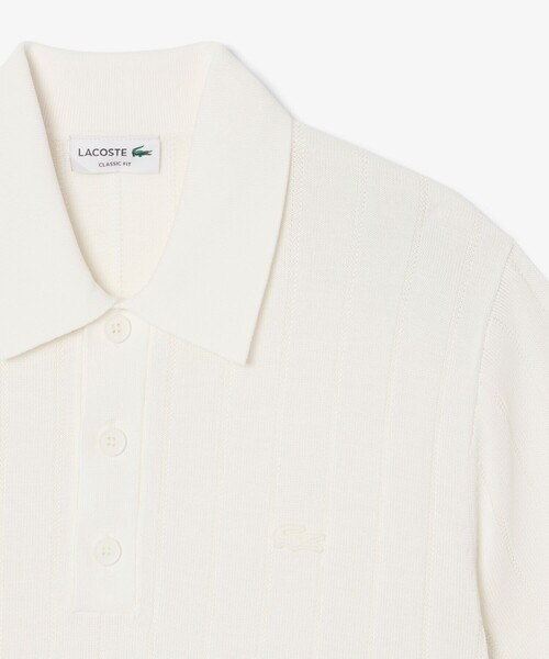 LACOSTE（ラコステ） セーター ニット ハイゲージリブニットポロシャツ