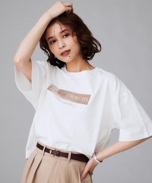 UNTITLED tシャツ 「コットン100/ゆったり/ショート丈/洗える