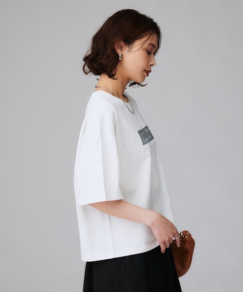 UNTITLED tシャツ 「コットン100/ゆったり/ショート丈/洗える