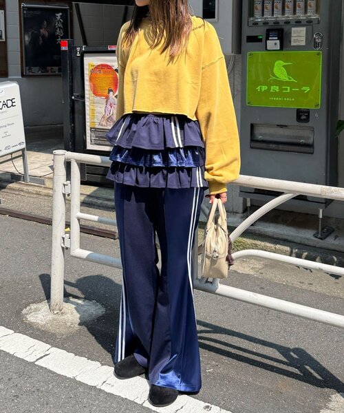 CIAOPANIC（チャオパニック） スカート 異素材切替トラック巻き