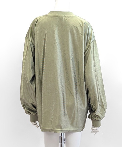 Riff（リフ） tシャツ 迷彩柄ナンバープリントトップス レディース