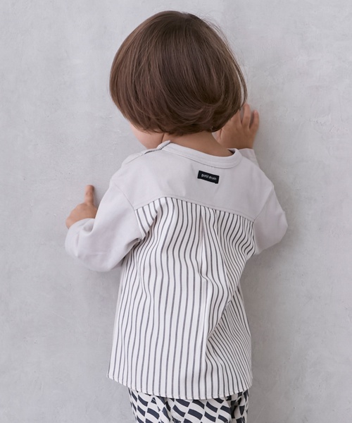 petit main tシャツ 働く車刺しゅう長袖Tシャツ キッズ 子供服 男の子 