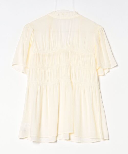 「EMMEL REFINES」 半袖ブラウス FREE コバルトブルー レディース_画像2