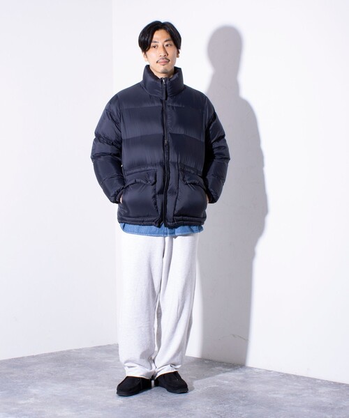 TAION（タイオン） ダウンジャケット L ブラック メンズ : ZOZOTOWN