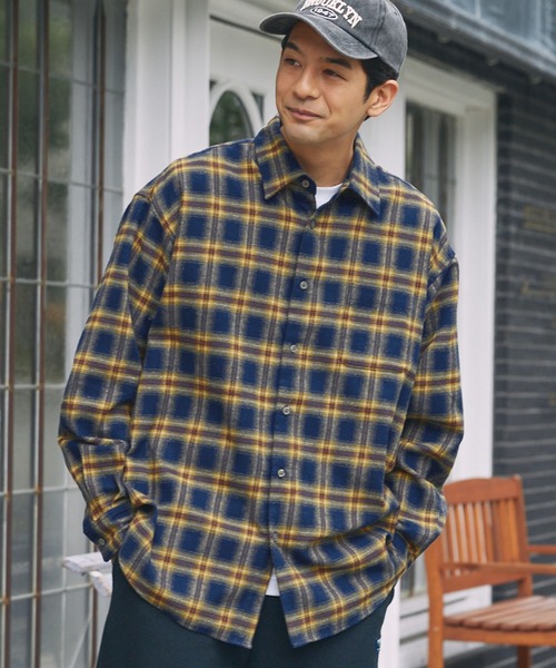 THE CRAFT CREW PRODUCTS シャツ ウォームネル レギュラーカラー長袖