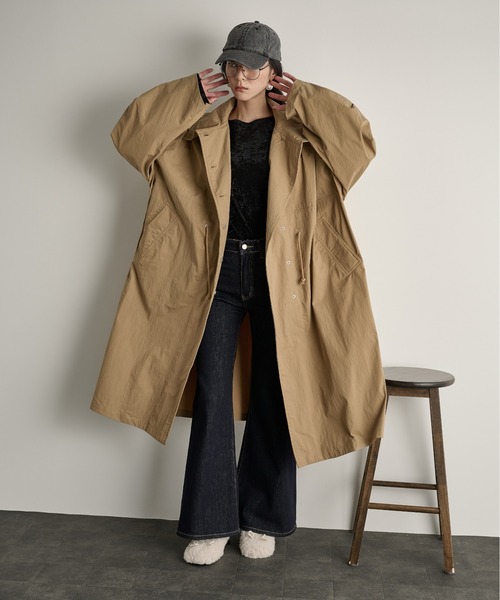 THE Yon ミリタリージャケット モッズコート ミリタリーロング