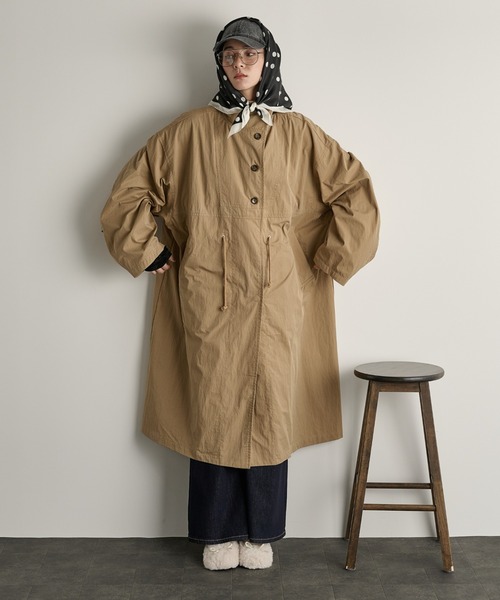 THE Yon ミリタリージャケット モッズコート ミリタリーロング