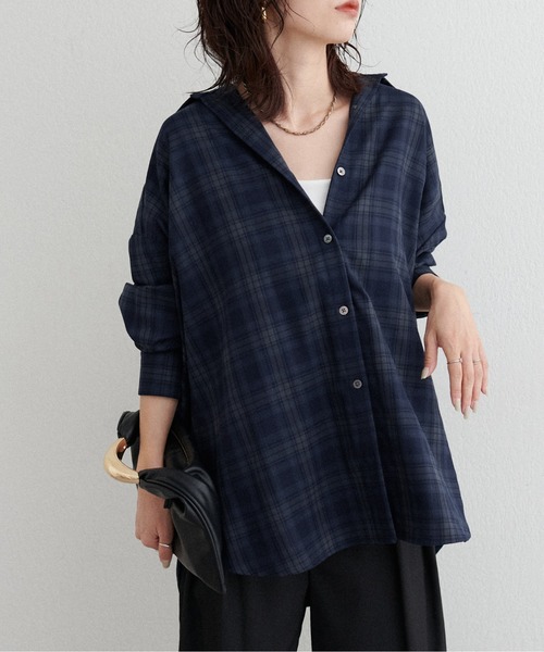 LARUTA（ラルータ） ブラウス シャツ 「LARUTA」チェック柄シャツプル