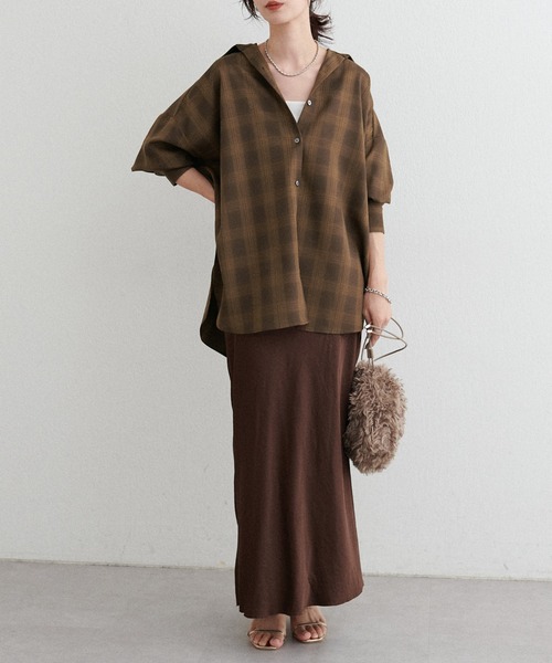 LARUTA（ラルータ） ブラウス シャツ 「LARUTA」チェック柄シャツプル 