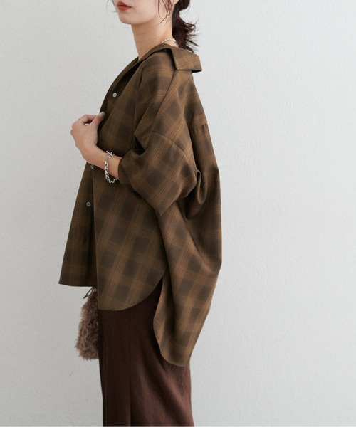 LARUTA（ラルータ） ブラウス シャツ 「LARUTA」チェック柄シャツプル 