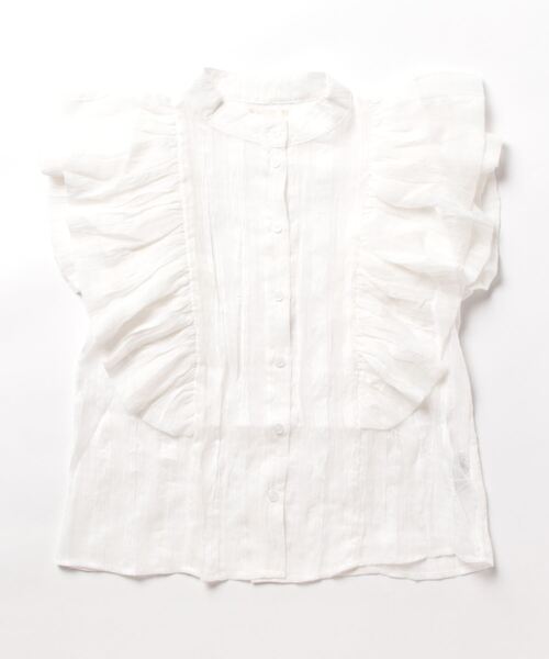 「RAY CASSIN」 半袖ブラウス FREE オフホワイト レディース_画像2
