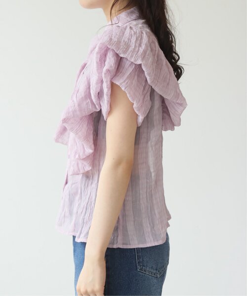 「RAY CASSIN」 半袖ブラウス FREE オフホワイト レディース_画像7