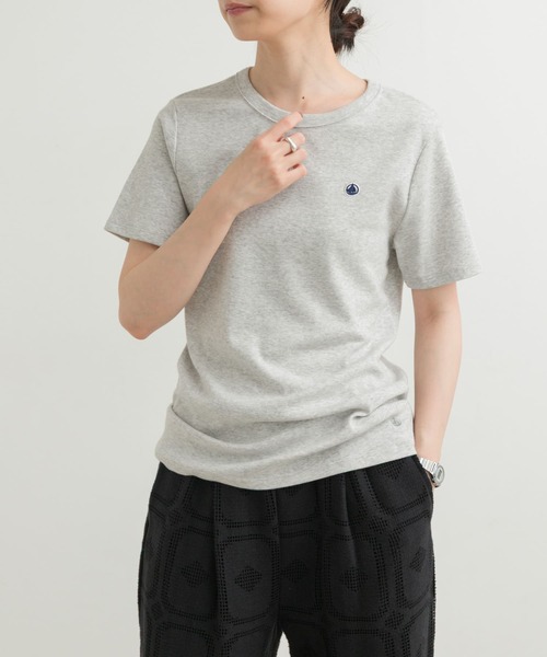 「PETIT BATEAU」 半袖Tシャツ SMALL ライトグレー レディース_画像7