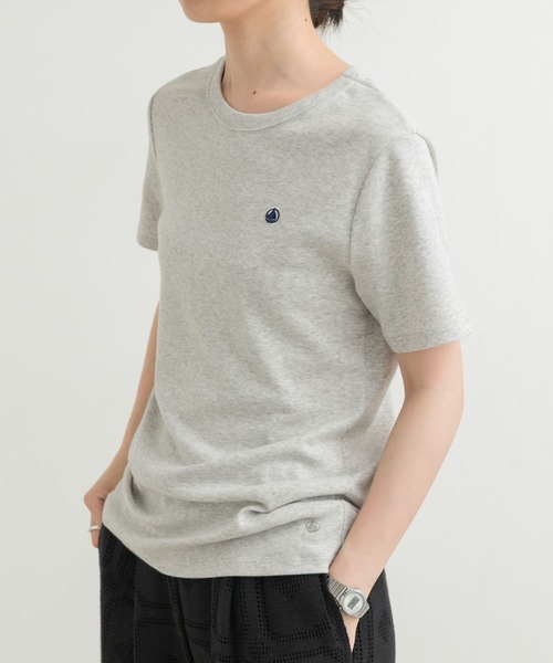 「PETIT BATEAU」 半袖Tシャツ SMALL ライトグレー レディース_画像8