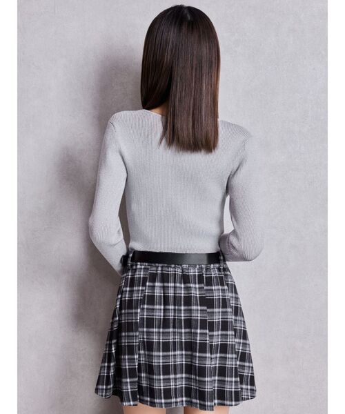 GYDA（ジェイダ） スカート ベルトSETチェックプリーツスカートライク