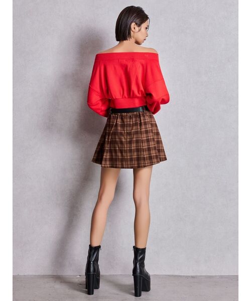 GYDA（ジェイダ） スカート ベルトSETチェックプリーツスカートライク