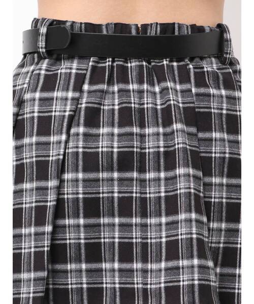 GYDA（ジェイダ） スカート ベルトSETチェックプリーツスカートライク