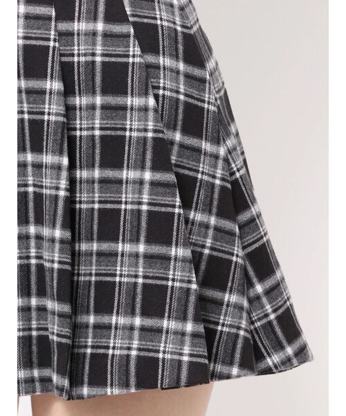 GYDA（ジェイダ） スカート ベルトSETチェックプリーツスカートライク