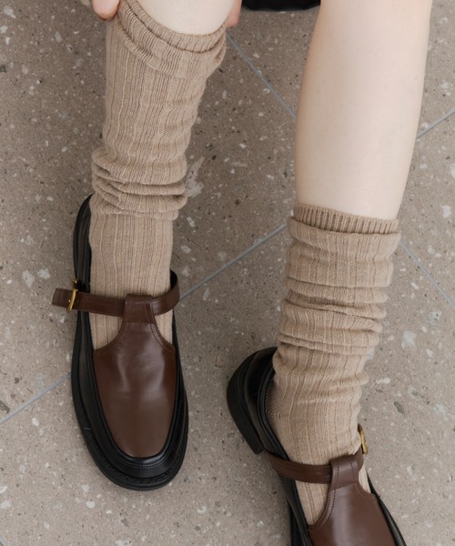 DFFUR. ローファー バイカラーレザーローファー レディース : ZOZOTOWN