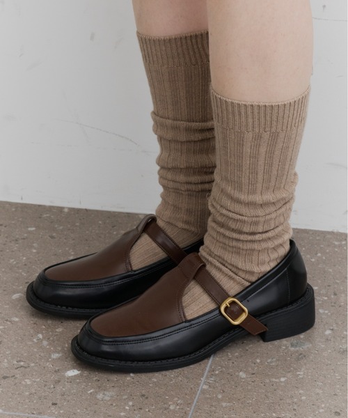 未使用Theory レザーローファー　36 ORiental TRaffic（オリエンタルトラフィック） ローファー 厚底