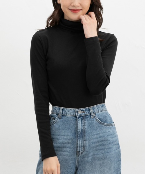 Honeys（ハニーズ） tシャツ フライスタートルネック レディース