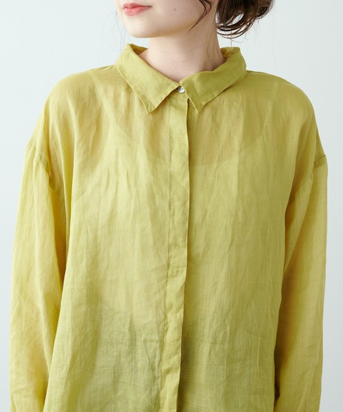 「PUAL CE CIN」 長袖シャツ FREE ピンク レディース_画像2