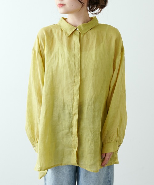 「PUAL CE CIN」 長袖シャツ FREE ピンク レディース_画像5