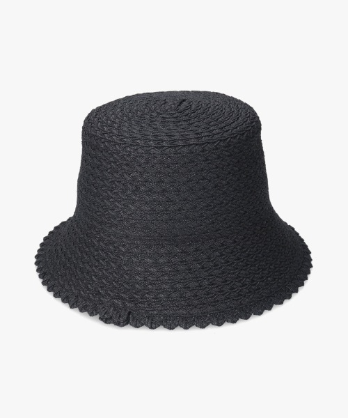 「Chapeau d' O」 ストローハット M/57.5cm ブラック レディース_画像5