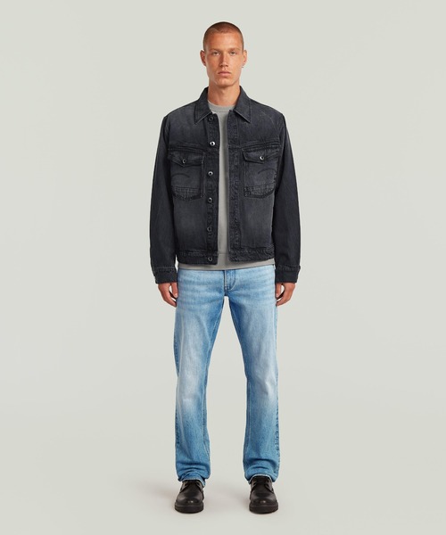 デニムジャケット gジャン DAKOTA JACKET/ヴィンテージライクウォッシュド加工クラシックスタイルデニムジャケット メンズの画像