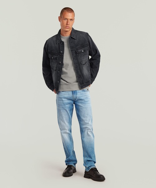 デニムジャケット gジャン DAKOTA JACKET/ヴィンテージライクウォッシュド加工クラシックスタイルデニムジャケット メンズの画像