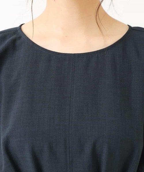 「MK MICHEL KLEIN」 半袖ワンピース 38 グリーン レディース_画像3