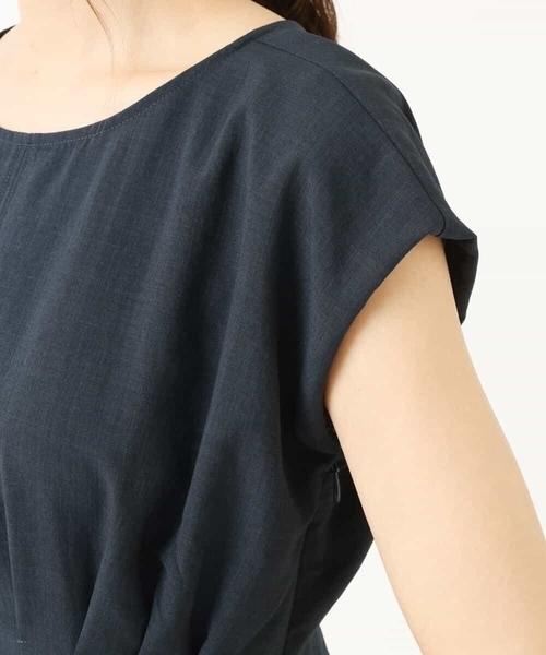 「MK MICHEL KLEIN」 半袖ワンピース 38 グリーン レディース_画像5