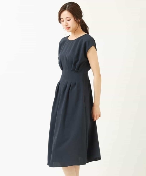 「MK MICHEL KLEIN」 半袖ワンピース 38 グリーン レディース_画像6