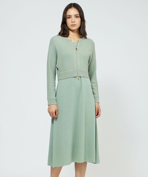 EPOCA（エポカ） ワンピース 「La maglia」 ジップアップニット