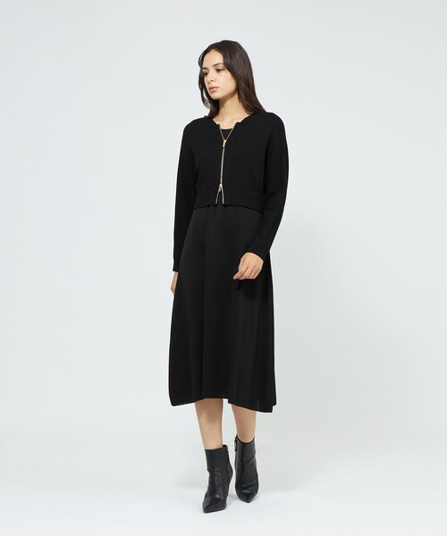 EPOCA（エポカ） ワンピース 「La maglia」 ジップアップニット