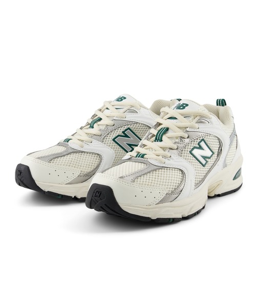 「New Balance」 ローカットスニーカー 30.0cm ホワイト×グリーン レディース_画像9