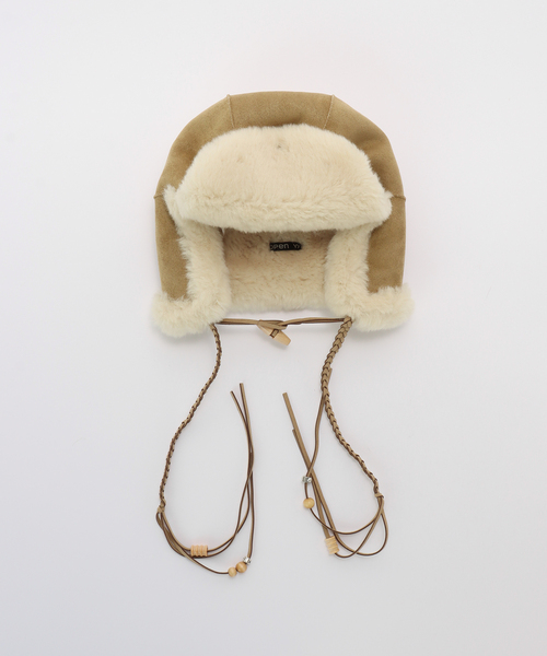 キャップ 帽子 「Geek Office / ギークオフィス」OPEN YY Woven BRAIDED SHEARLING TRAPPER | OPEN Yy