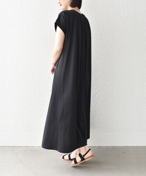 「SHIPS」 半袖ワンピース MEDIUM グリーン レディース_画像3