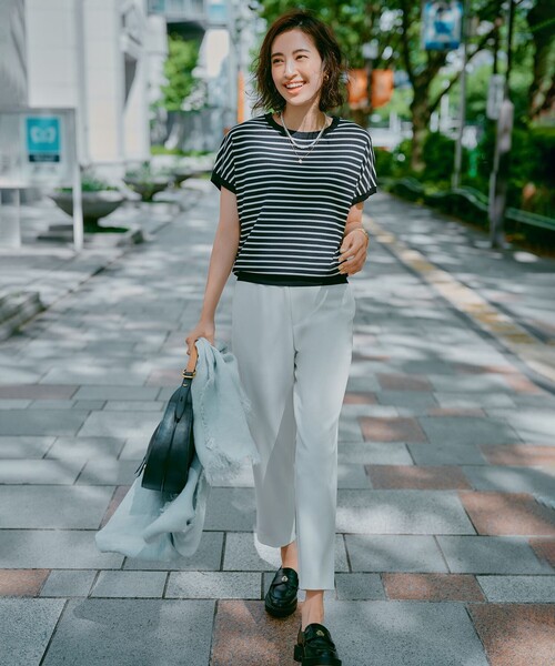 「UNFILO」 半袖ニット MEDIUM ピンク レディース_画像2