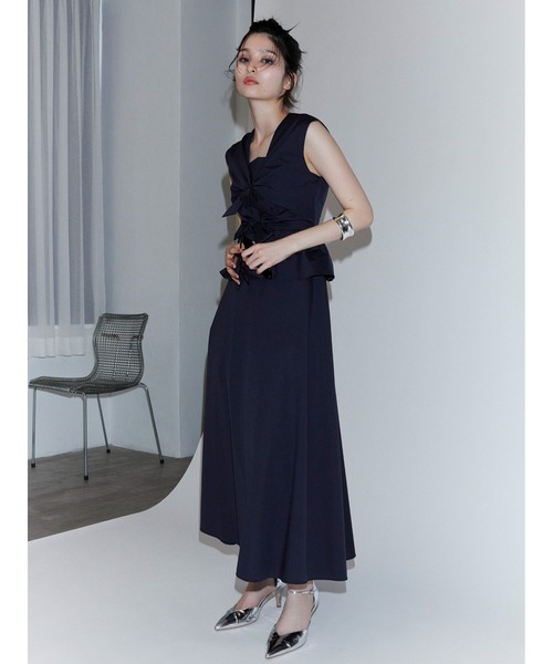 FRAY I.D（フレイ・アイディー） ノースリーブワンピース 1 ネイビー