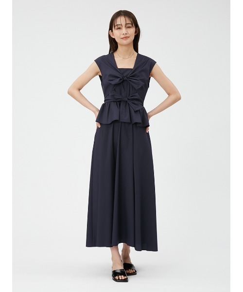 FRAY I.D（フレイ・アイディー） ノースリーブワンピース 1 ネイビー