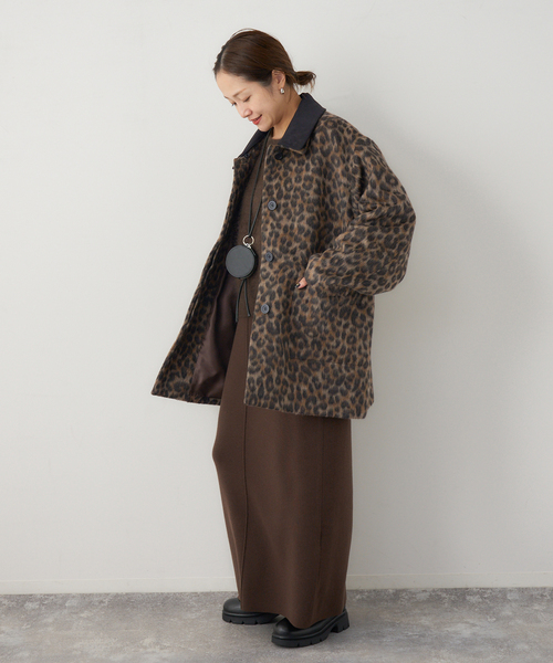 本日限定　正規品　ジャーナルスタンダードBellandiレオパードコート JOURNAL STANDARD（ジャーナルスタンダード） コート アウター